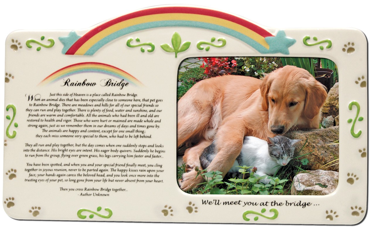 Rainbow Bridge Pet Memorial Frame Rainbow Bridge Pet Memorial Frame