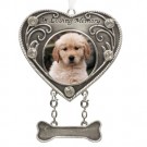 "In Loving Remembrance" Pewter Dog Photo Ornament "In Loving Remembrance" Pewter Dog Photo Ornament